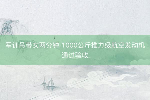军训吊带女两分钟 1000公斤推力级航空发动机通过验收