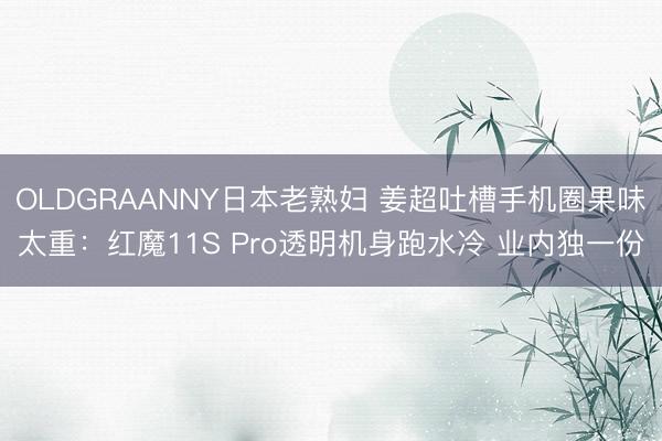 OLDGRAANNY日本老熟妇 姜超吐槽手机圈果味太重：红魔11S Pro透明机身跑水冷 业内独一份