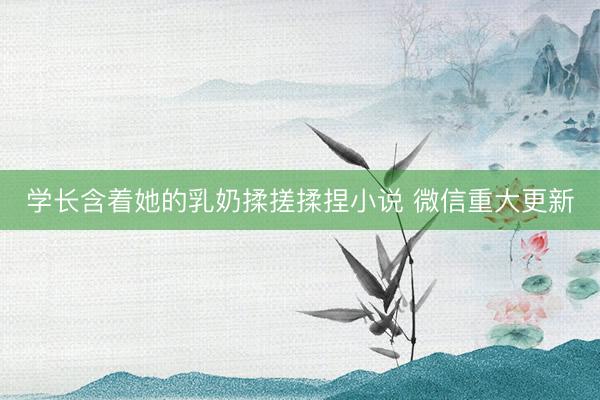 学长含着她的乳奶揉搓揉捏小说 微信重大更新