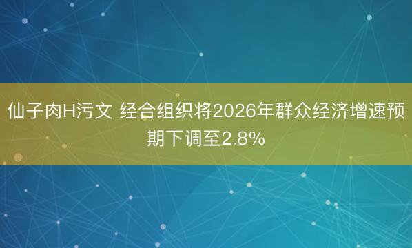 仙子肉H污文 经合组织将2026年群众经济增速预期下调至2.8%
