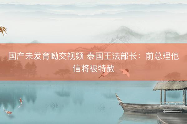 国产未发育呦交视频 泰国王法部长：前总理他信将被特赦