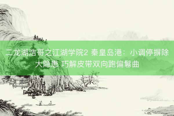 二龙湖浩哥之江湖学院2 秦皇岛港：小调停摒除大隐患 巧解皮带双向跑偏鬈曲