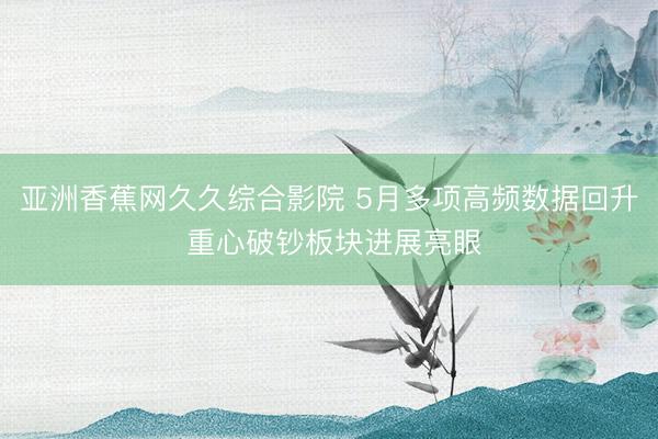 亚洲香蕉网久久综合影院 5月多项高频数据回升 重心破钞板块进展亮眼